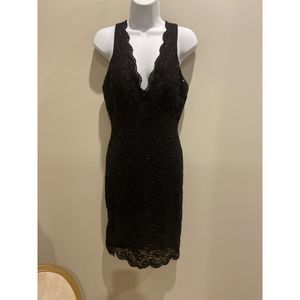 JUMP Apparel. Black, Short, BodyCon, Plunging V neck Party/Prom Dress, Sz11/12